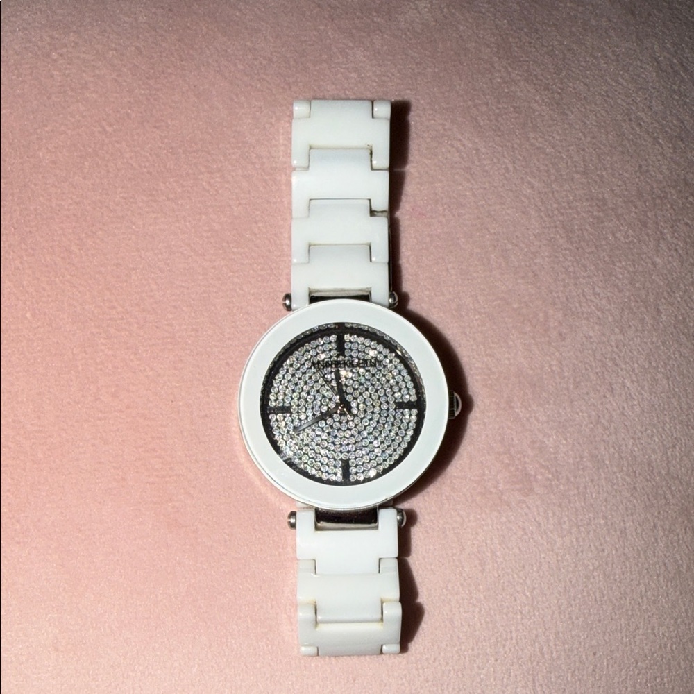 Anne Klein White Crystal Smartwatch